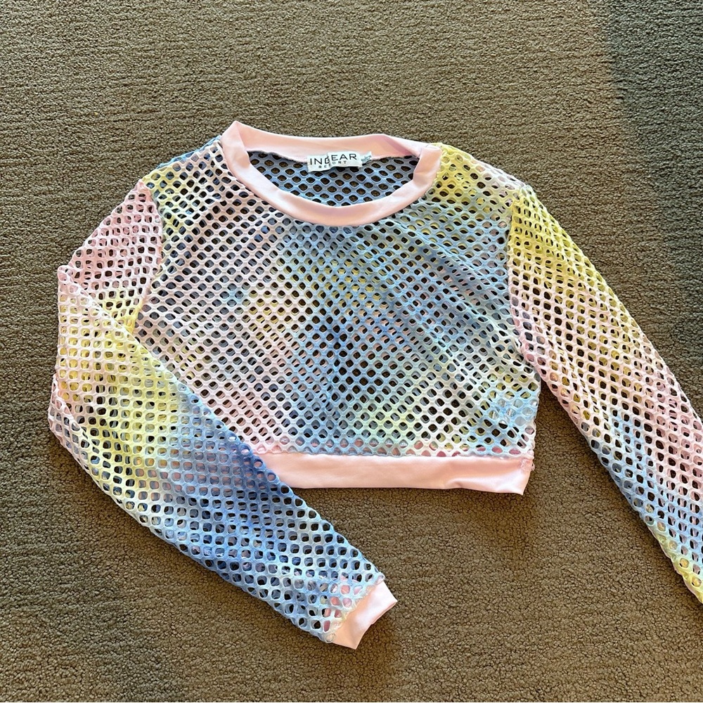 Tie Dye Mesh Coverup